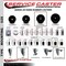 Service Caster 4'' SS Hard Rubber Swivel 1-3/4'' Expand Stem Caster Total Lock Brake SCC-SSEXTTL20S414-HRS-134 - alternate 4